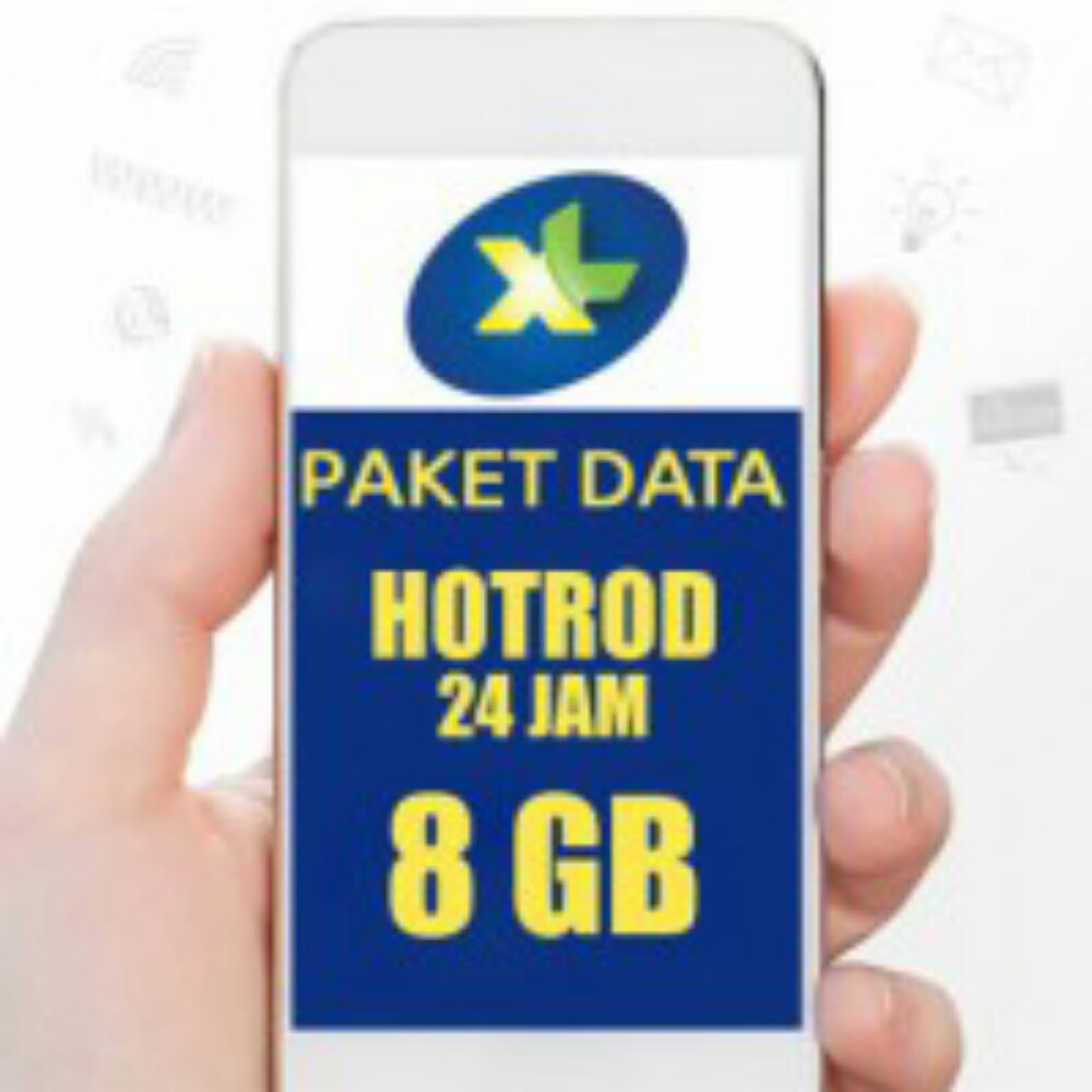 PAKET DATA INTERNET XL HOTROD 8GB 24JAM/30HARI