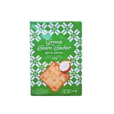 

Grona Cream Cracker With Onion [336 gr]. biskuit impor jepang