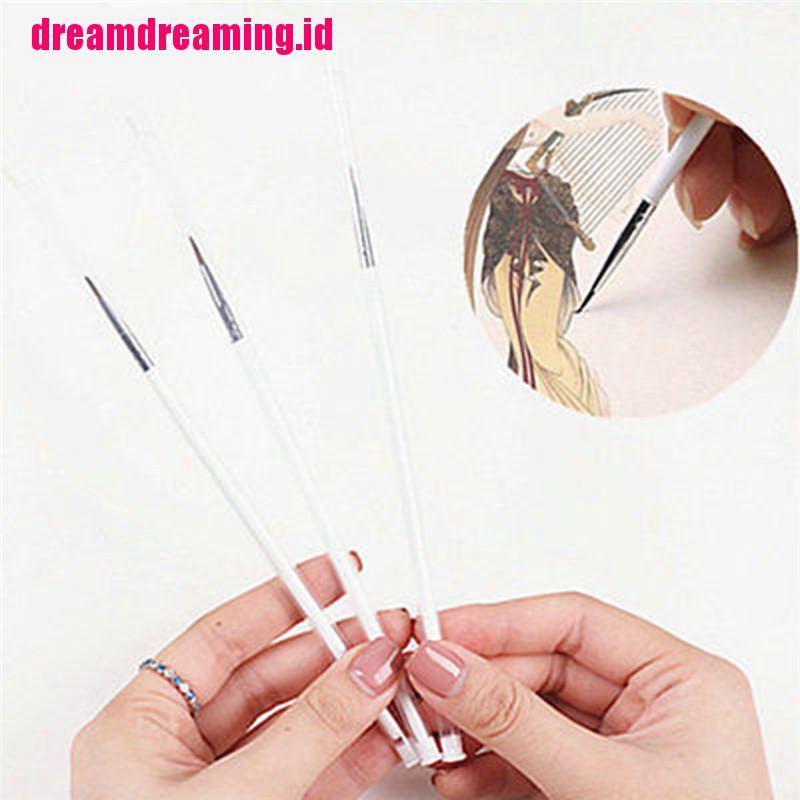 (dreamdreaming.id) 3pcs / set Pen Kuas Dekorasi Kue DIY