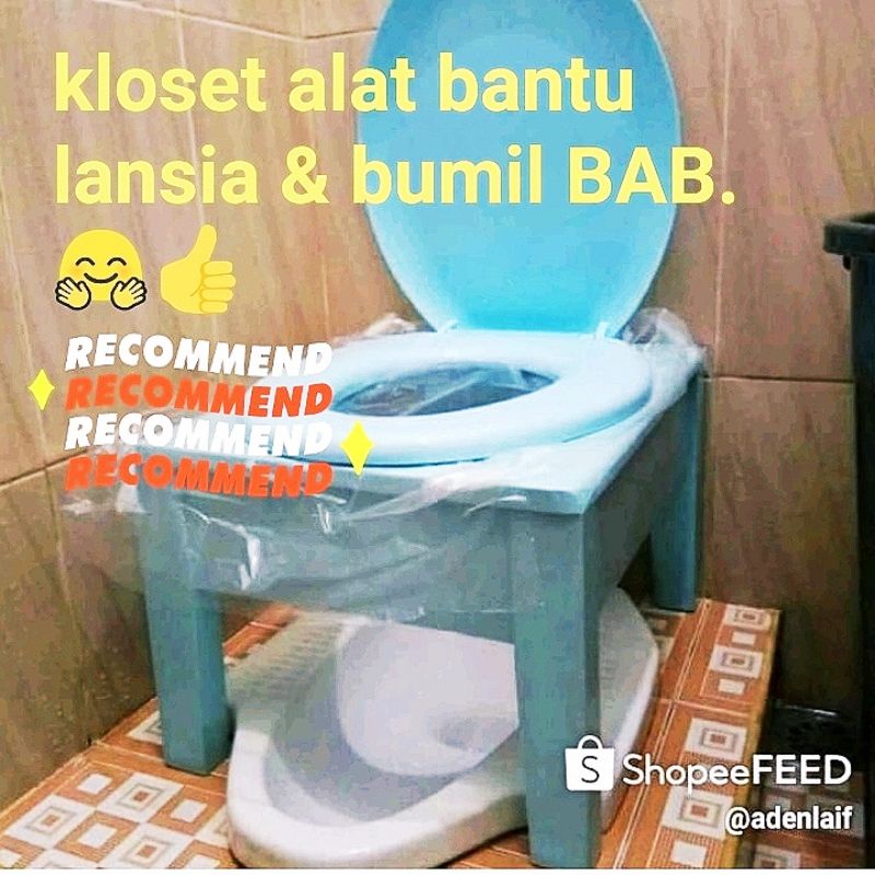 Wc kloset duduk portable (lansia & ibu hamil)