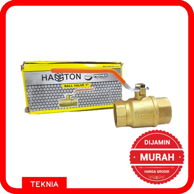 Ball Valve 1 Inch HASSTON - Kran Stop - Katup Bola