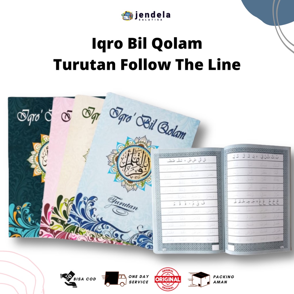 Iqro Bil Qolam Turutan Metode Follow The Line - Iqro Tulis Sendiri
