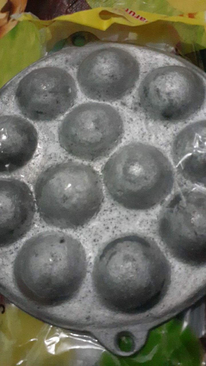 Cetakan Kue Cubit 12 Lubang , Pentol Goreng Telur, Cetakan Telur Puyuh Goreng Mini Cetakan Glodak