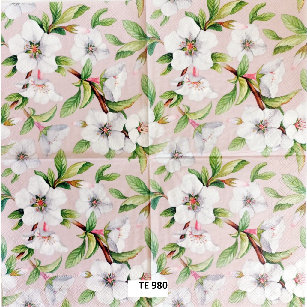 Tisu  Napkin Kerajinan  Decoupage Eropah 33X33 CM TE 980 TTS