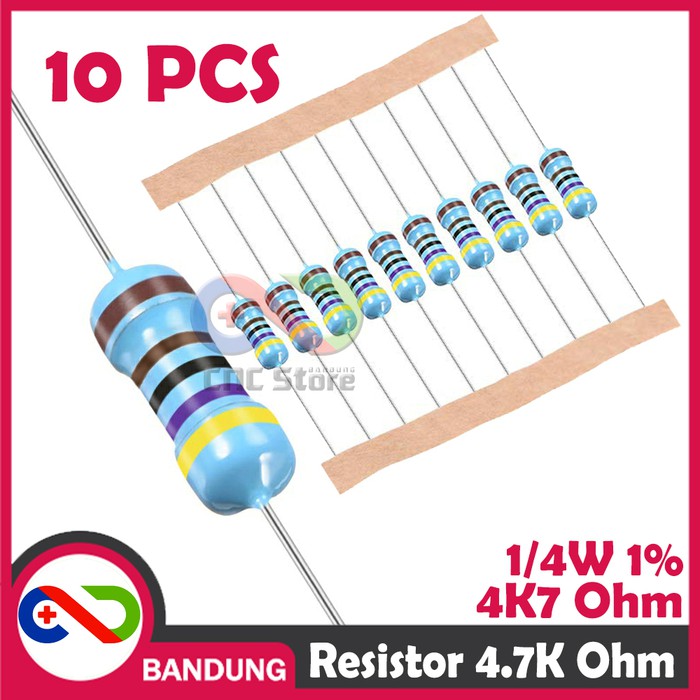 10X RESISTOR 4700OHM 4K7 4.7K 1/4W 1% METAL FILM