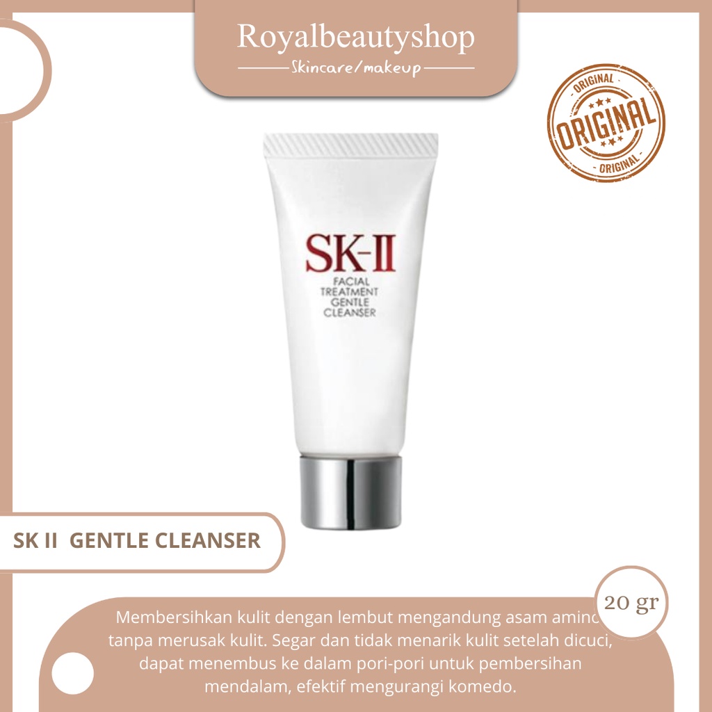 SK-II SK II SK2 Facial Treatment Gentle Cleanser -UKURAN 20gr / SK-II Facial Treatment Gentle Cleanser 20gr