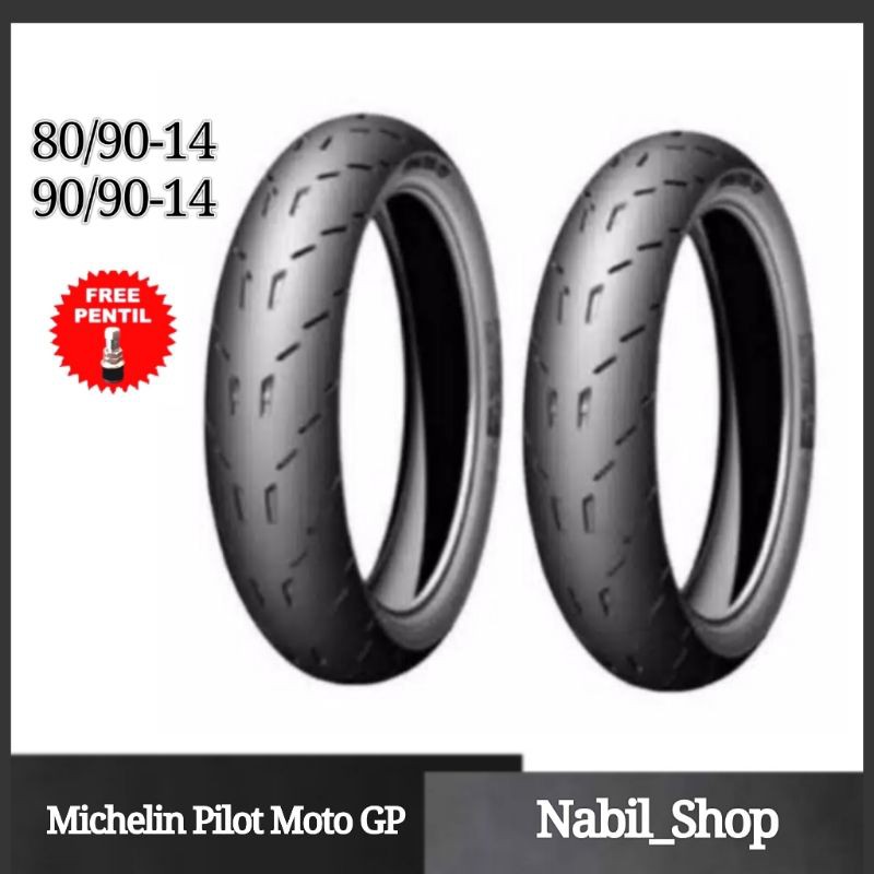 paket michelin pilot moto GP 90/90-14 & 80/90-14 tubeless
