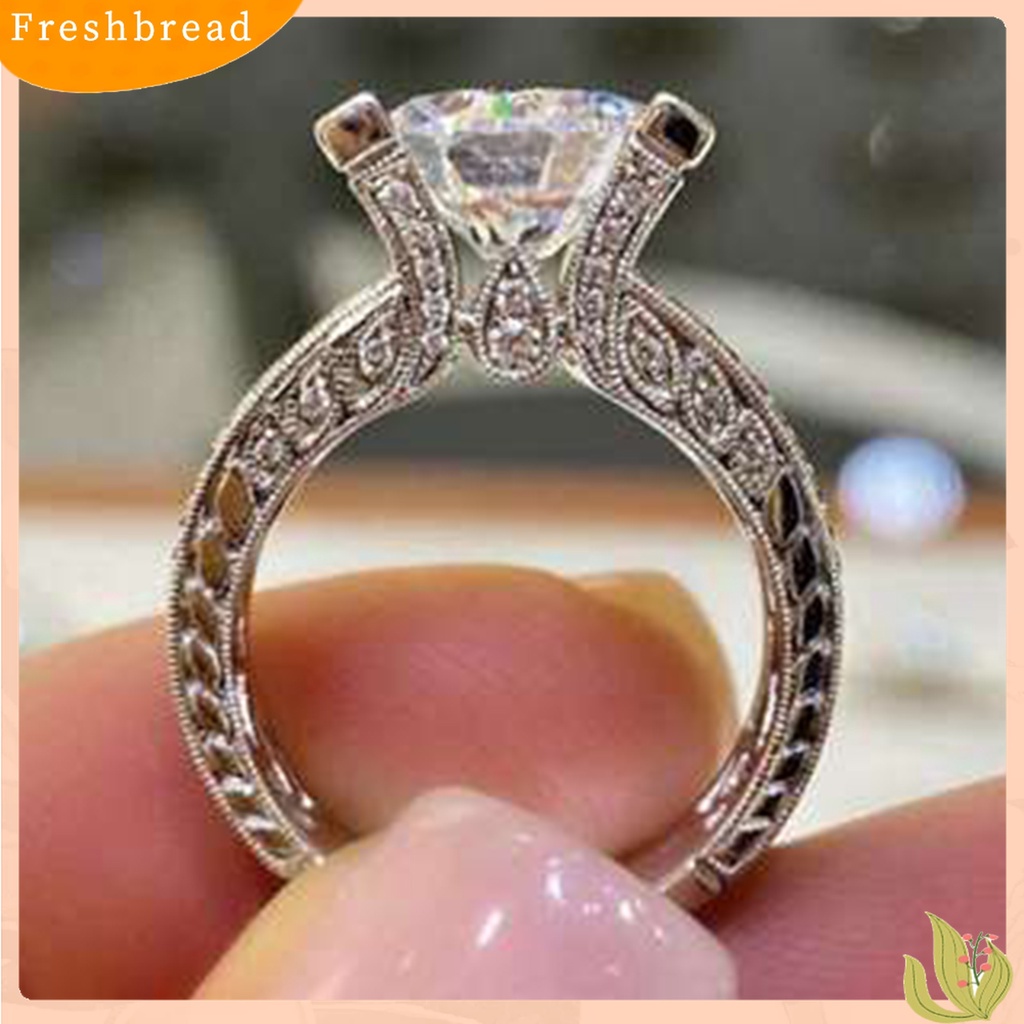 [TERLARIS]Women Cubic Zirconia Rhinestone Inlaid Wedding Finger Ring Engagement Jewelry