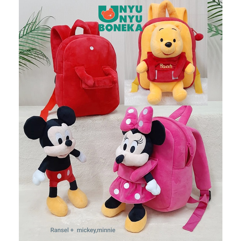 Tas Ransel karakter lucu/animal/kartun/tas sekolah/tas main/hadiah ultah/souvenir