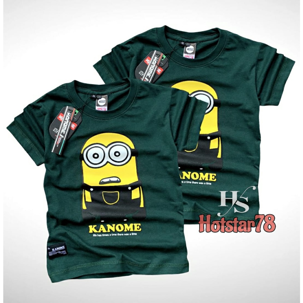 Baju Kaos Anak Laki Laki 1-12 Tahun Bahan Cotton 30s