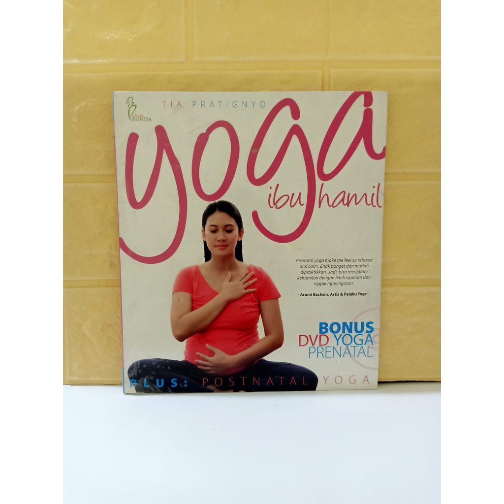 BUKU KEHAMILAN YOGA IBU HAMIL BONUS DVD YOGA PRENATAL 