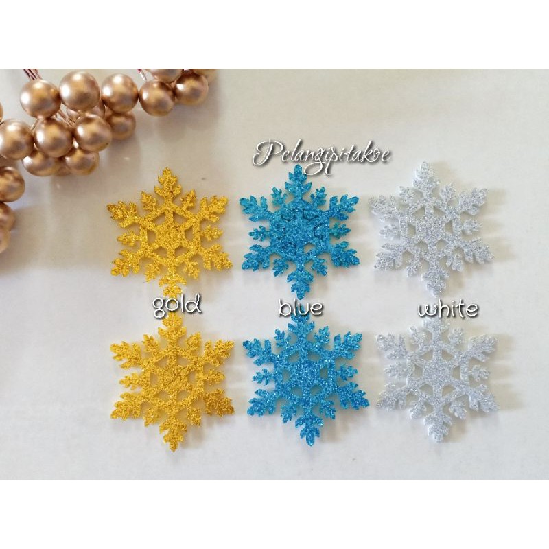 

Aplikasi Snow Flake dijual per 6 pcs