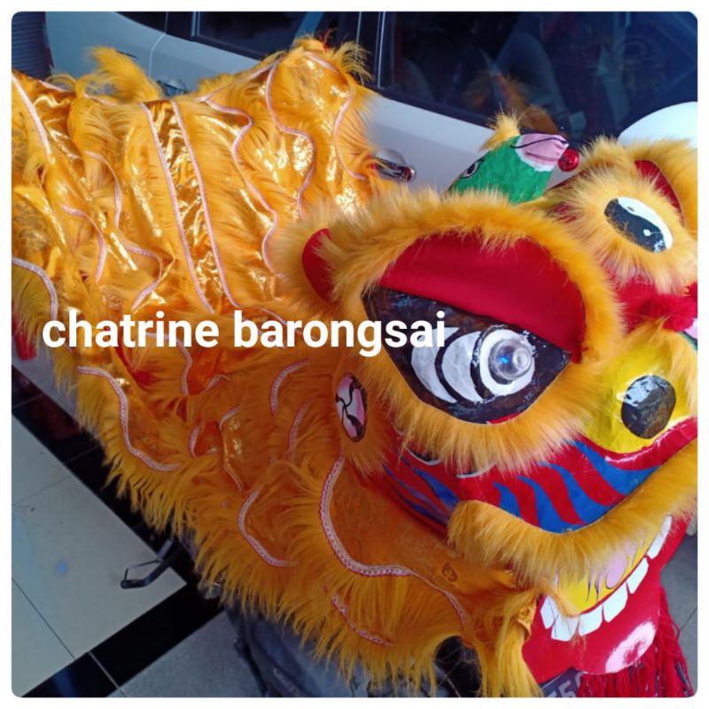 barongsai pentas anak bentuk seperti asli bahan asli dari barongsai besar