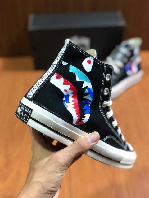 bape heart converse