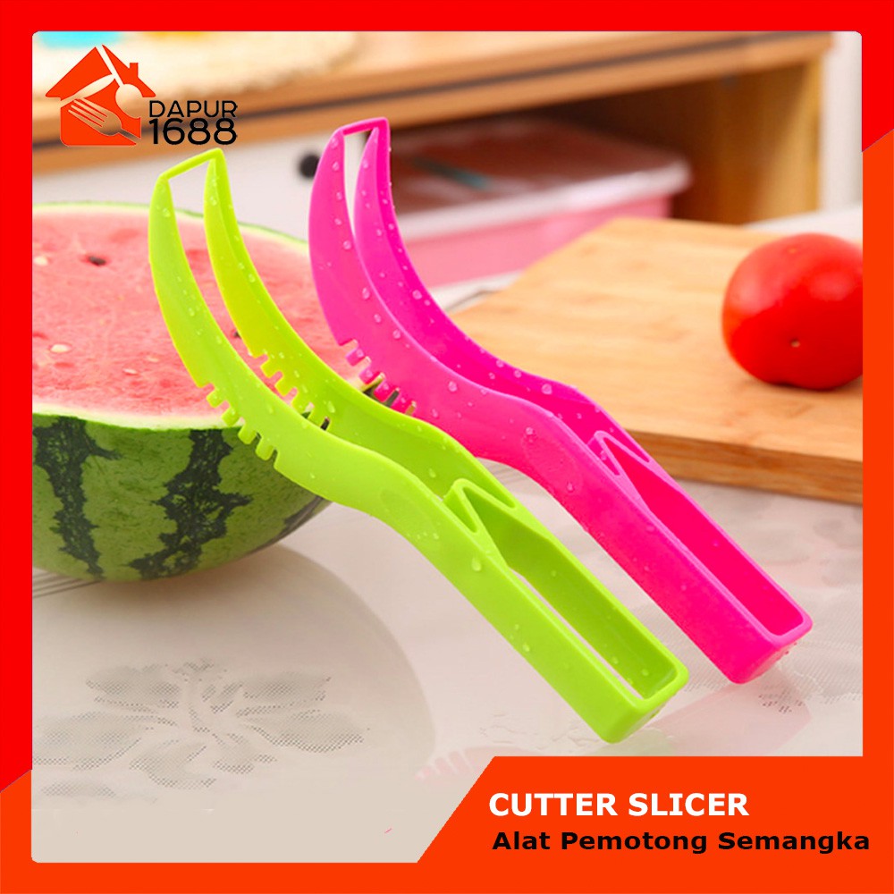 Pisau Alat Pemotong Semangka Plastik Watermelon Cutter Slicer