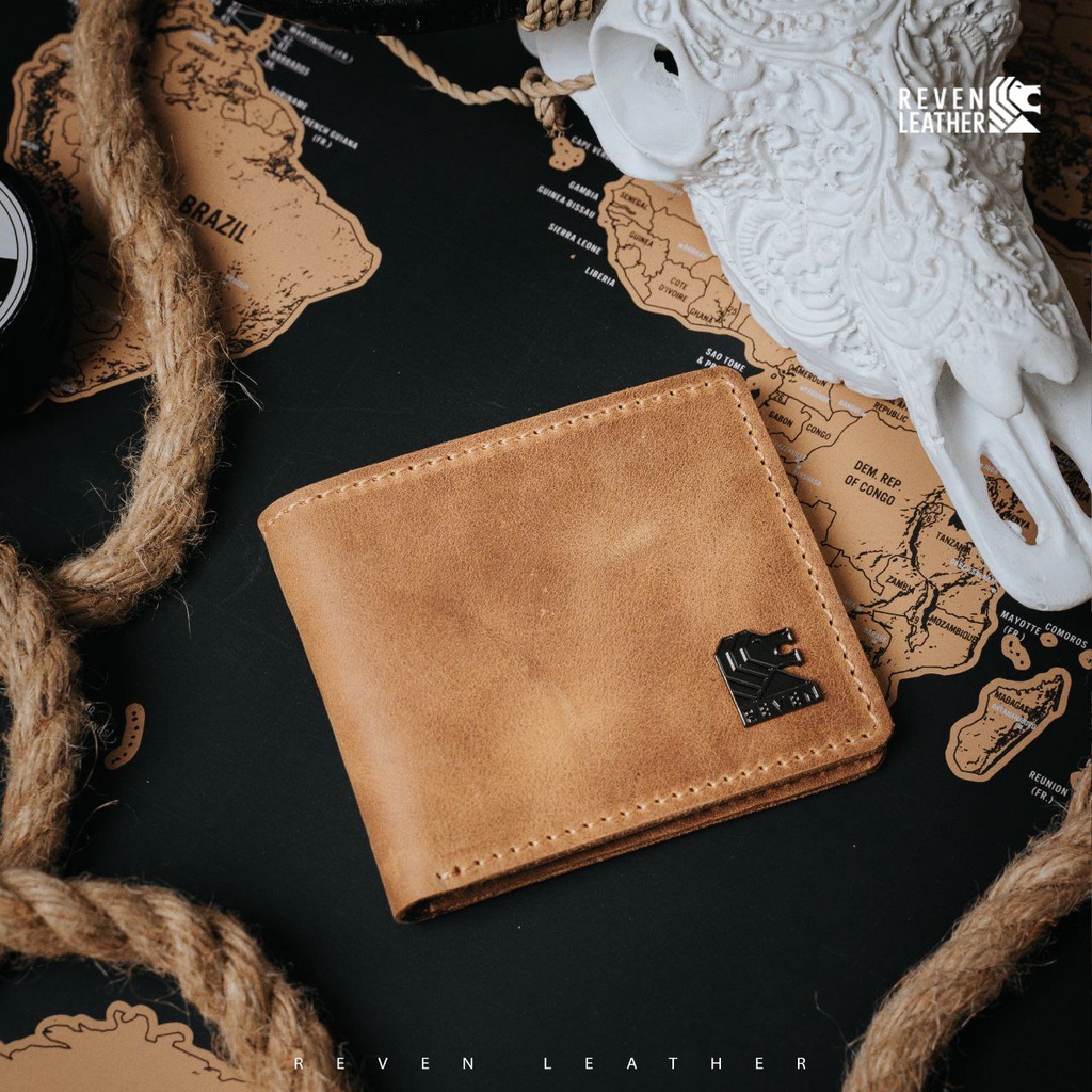 DOMPET PRIA KULIT DOMPETI KULIT LIPAT DOMPET JINJING ARJUNA WALLET