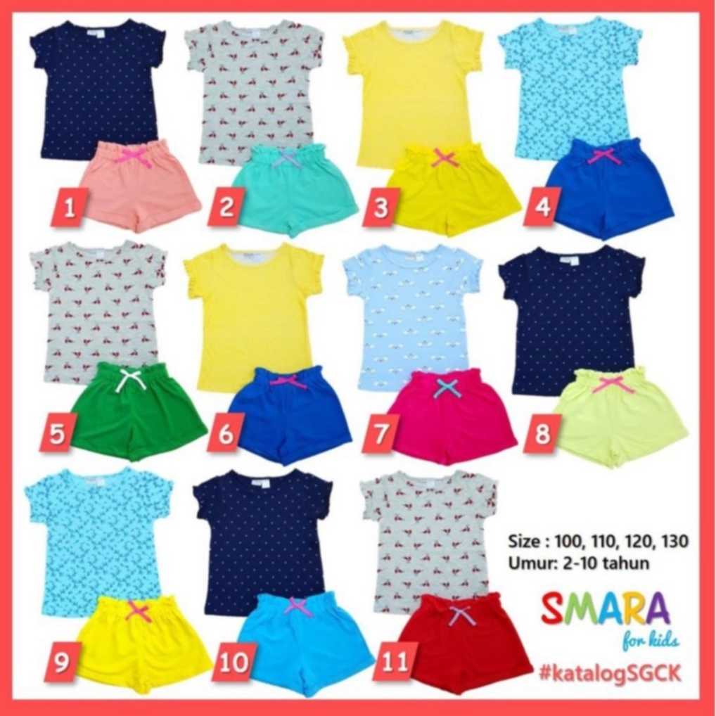 SETELAN ANAK CEWE / BAJU ANAK CEWE SMARA FOR KIDS SGCK