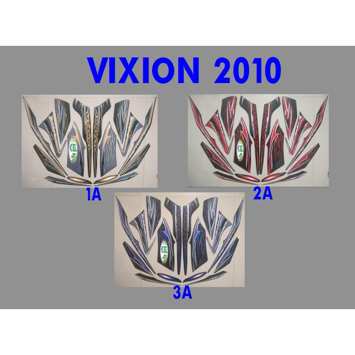 Sticker VIXION 2010 Motor Yamaha Stiker Striping List Lis