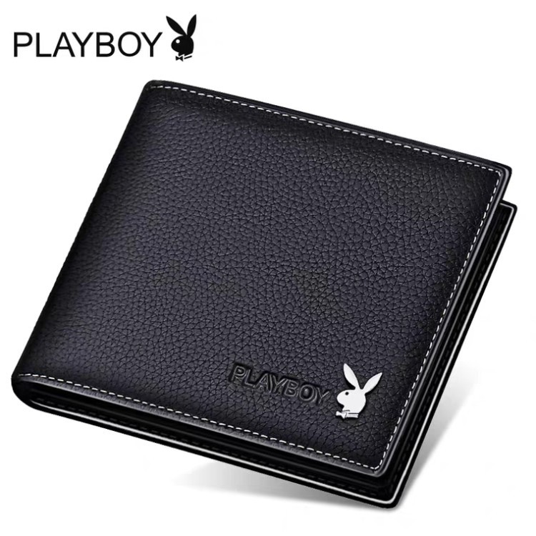 Dompet pria ituFashion.Terbuat dari kulit asliDompet pendekQB-001