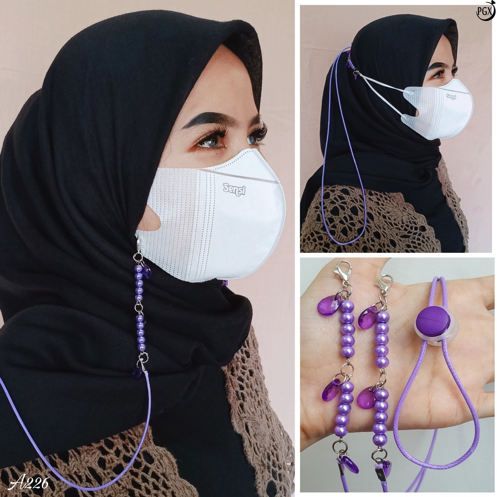 PGX Strap Masker Juntai - Kalung Masker - Tali Masker Mutiara Premium A226