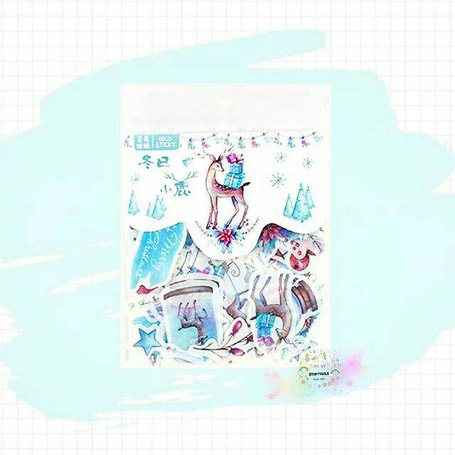 

SNOWY DEER STICKER SET
