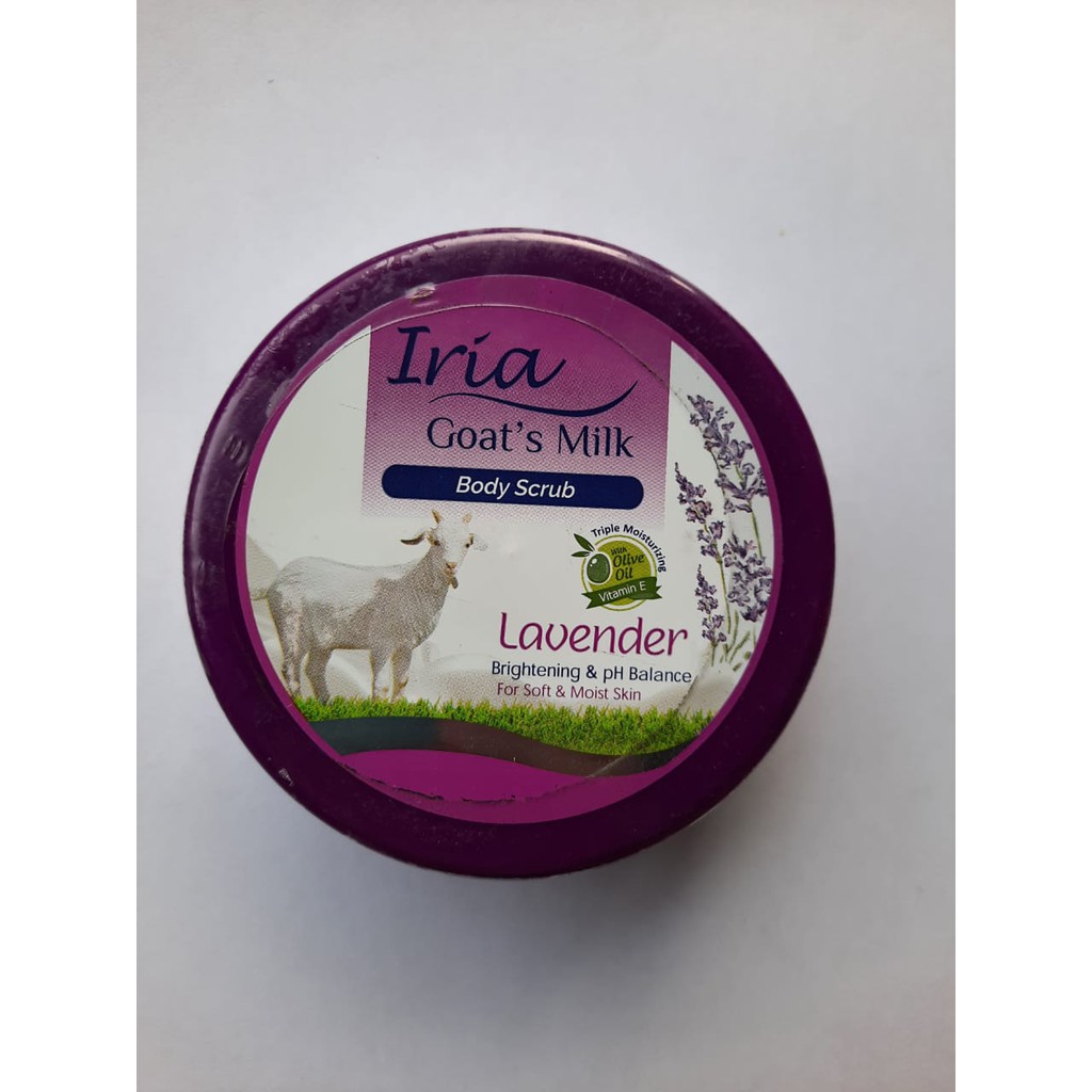 Iria Goat's Milk Body Scrub - 250 Gram / Scrub Susu Kambing