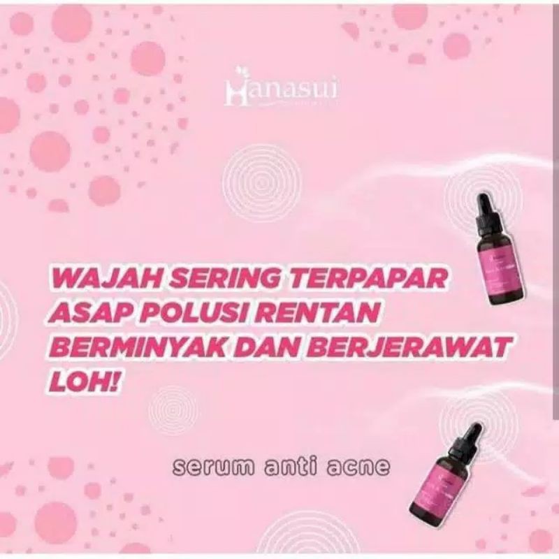 SERUM HANASUI ANTI ACNE (PINK) - SERUM WAJAH HANASUI JAYA MANDIRI