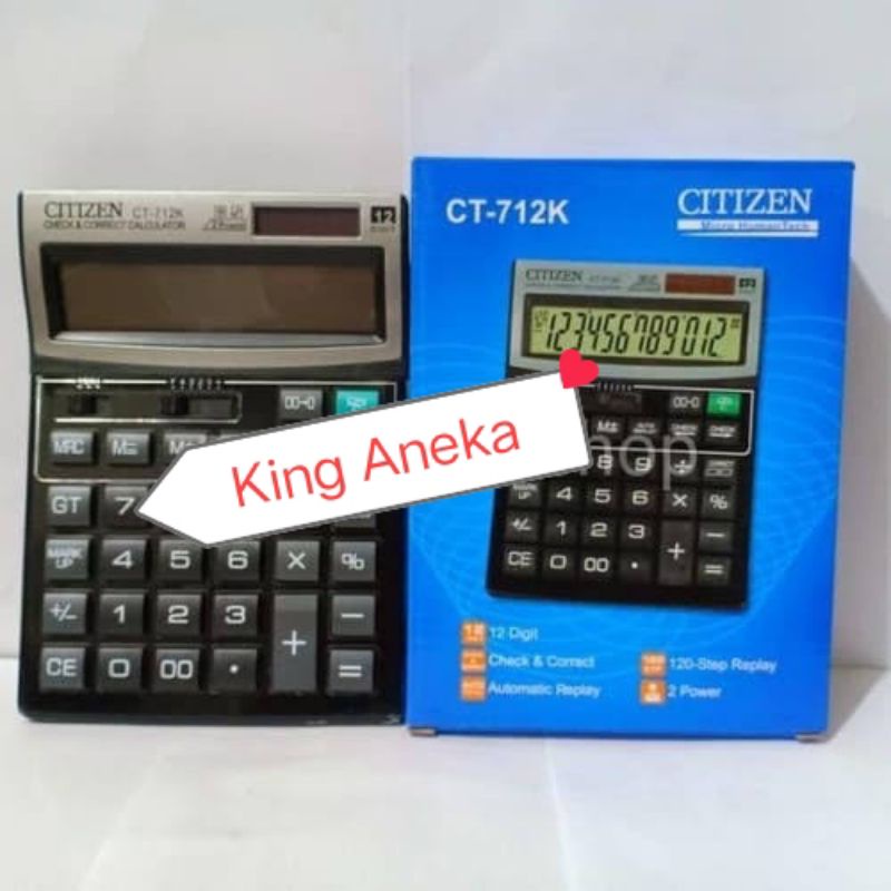 

Kaltulator Citizen 712K 12 Digit New Model Bisa Cek Ulang