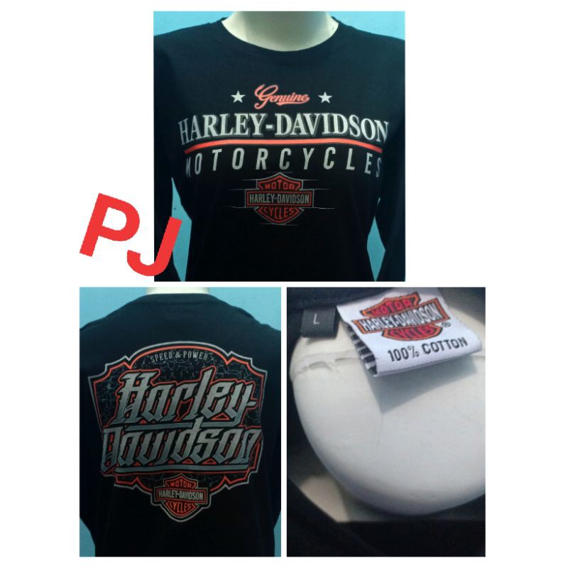 Kaos Harley Davidson Wanita Lengan Panjang_HTM HD