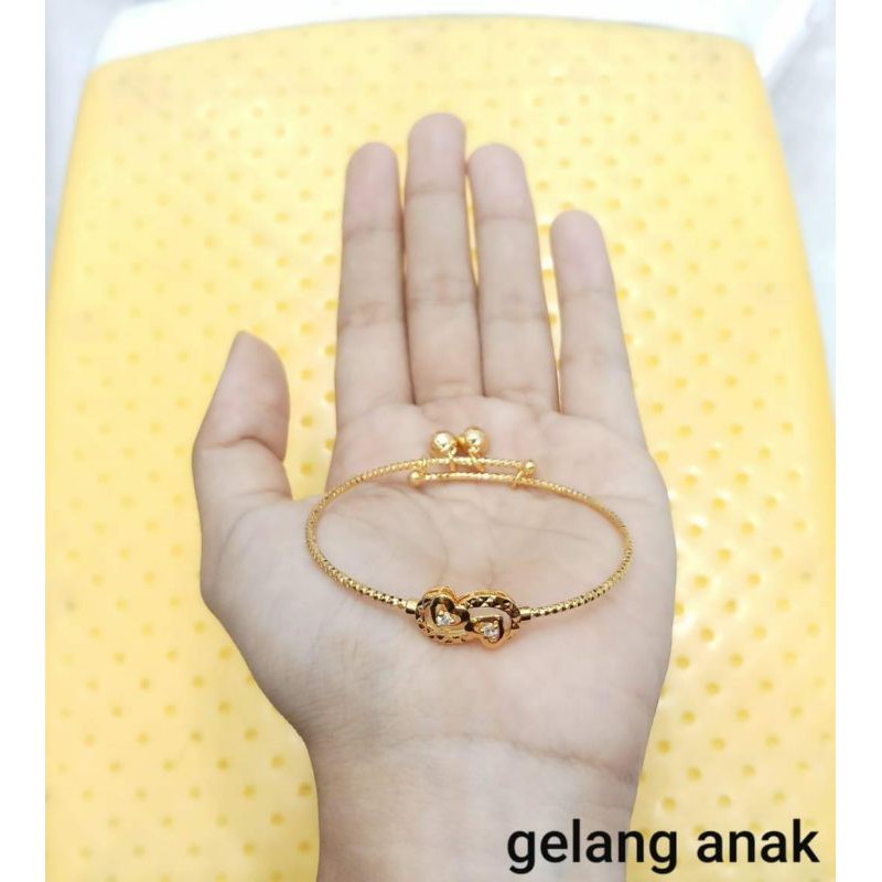 gelang anak xuping lapis emas 24k