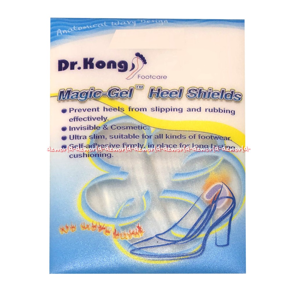 Dr. Kong Magic Gel Heel Shields Alat Alas Kaki Pelindung Tumit