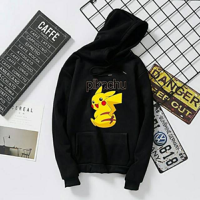 PIKACHU HOODIE WANITA LUCU / HOODIE WANITA TEBAL