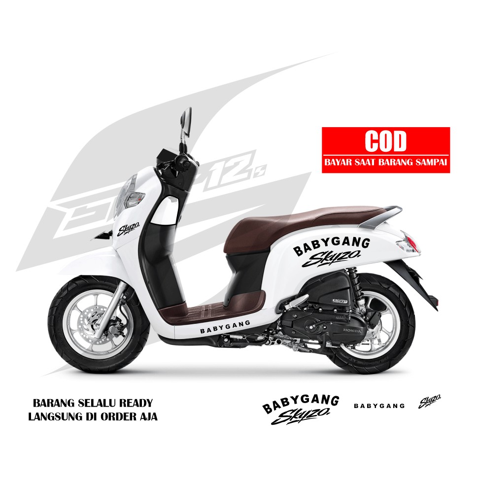 CUTTING STICKER SKYZO BABYGANG/STRIPING SCOOPY GENIO BEAT SKYZO BABYGANG/SKYZO/BABYGANG STICKER