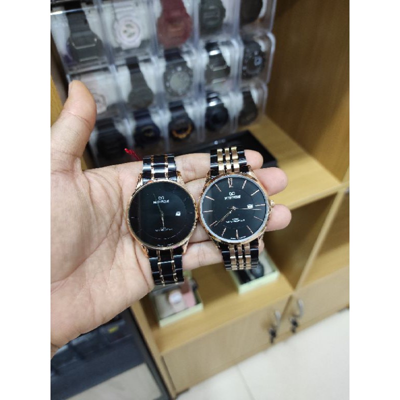 jam tangan mirage Pria original Black rosegold