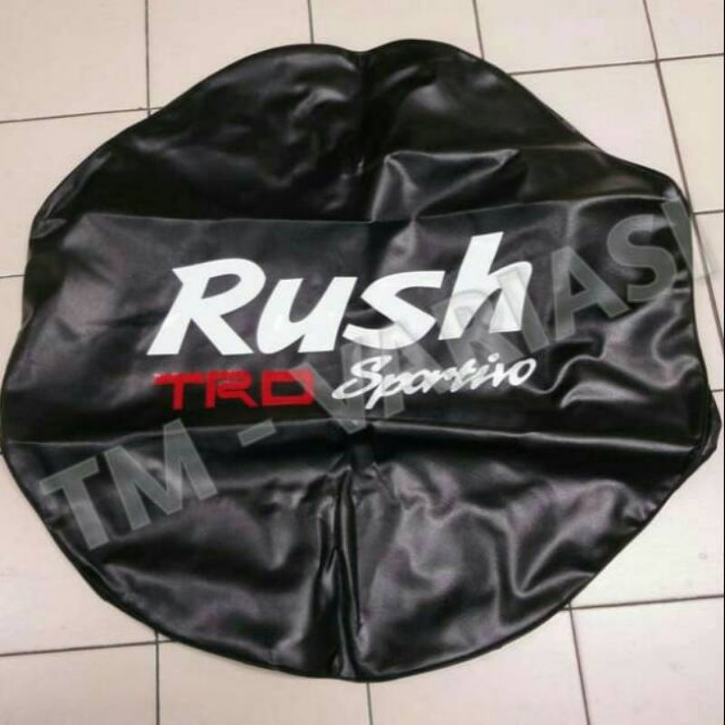 Sarung/cover ban serep mobil Rush/Jeep/Terios bahan kulit