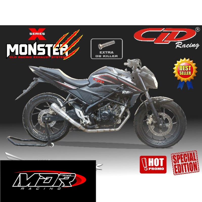 KNALPOT CLD RACING TYPE MONSTER X SERIES NEW CB 150 R & CB 150 R OLD
