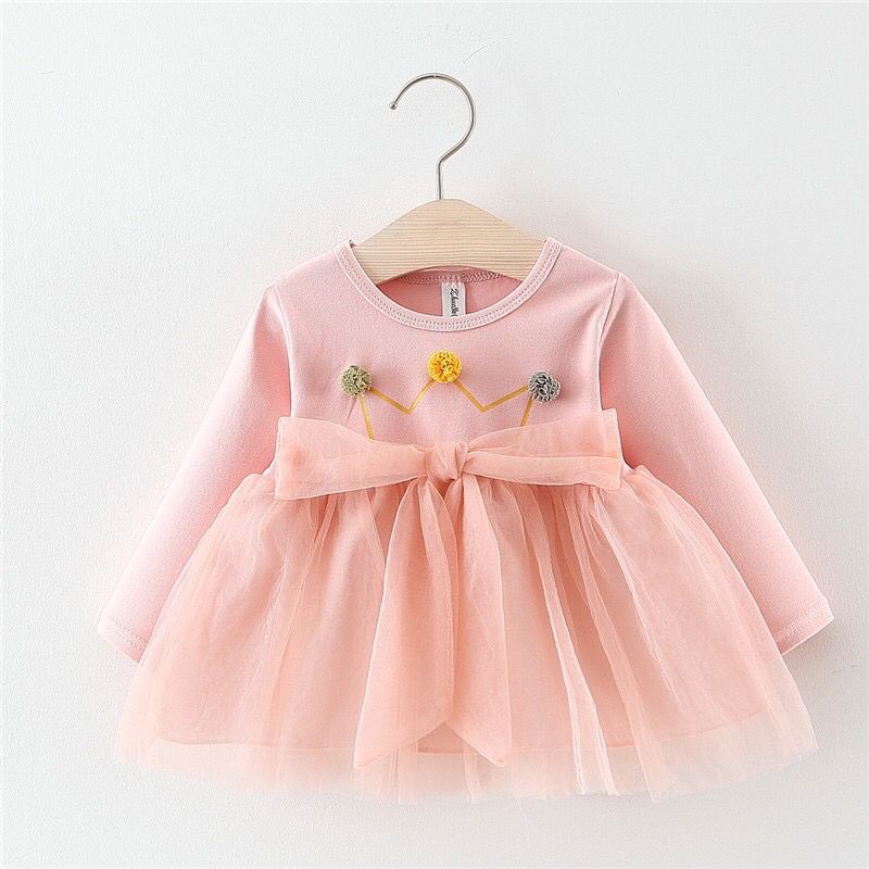 BARU! LIA019 - Dress Korea Bayi 0-2 tahun Perempuan Fashion Terlaris Baju Pesta Pergi Jalan