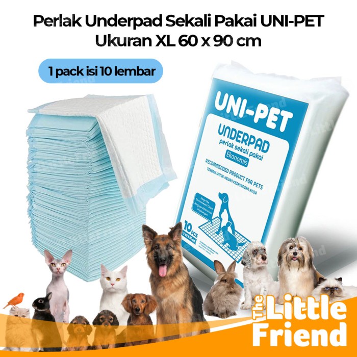 Perlak Underpad Alas Pipis Hewan Anjing Kucing Kelinci UNI-PET 60x90cm