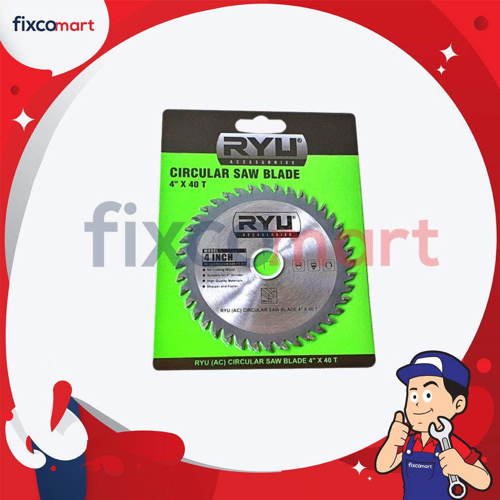 Ryu Circular Saw 4&quot; X 40T- Mata Potong Multi Saw Blade