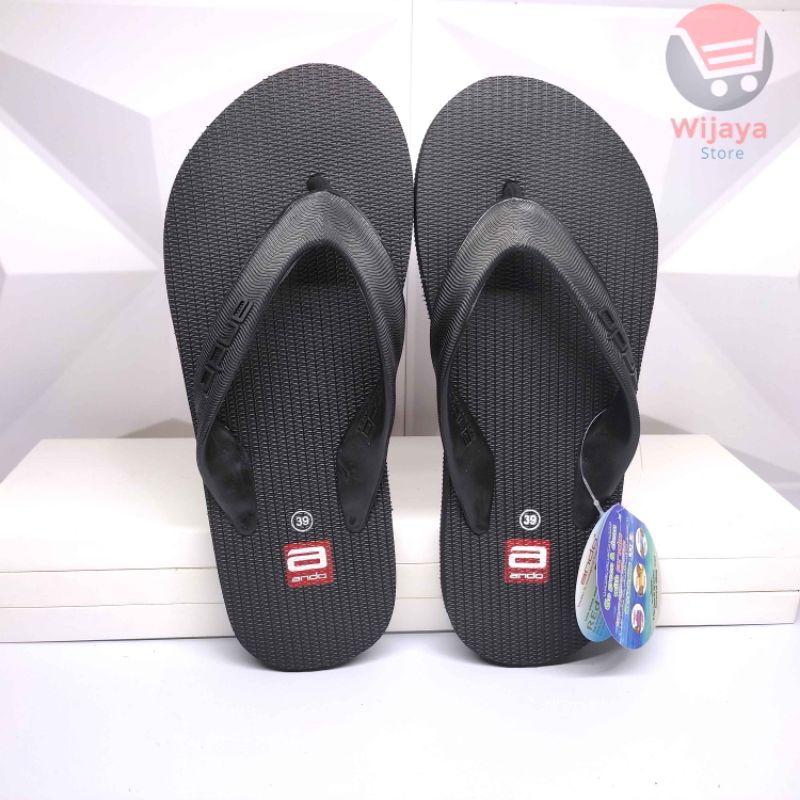 Sandal Pria Ando Hawai Sendal Jepit Flip Flop Karet Cowok Laki-Laki Desain Trendy dan Berkualitas