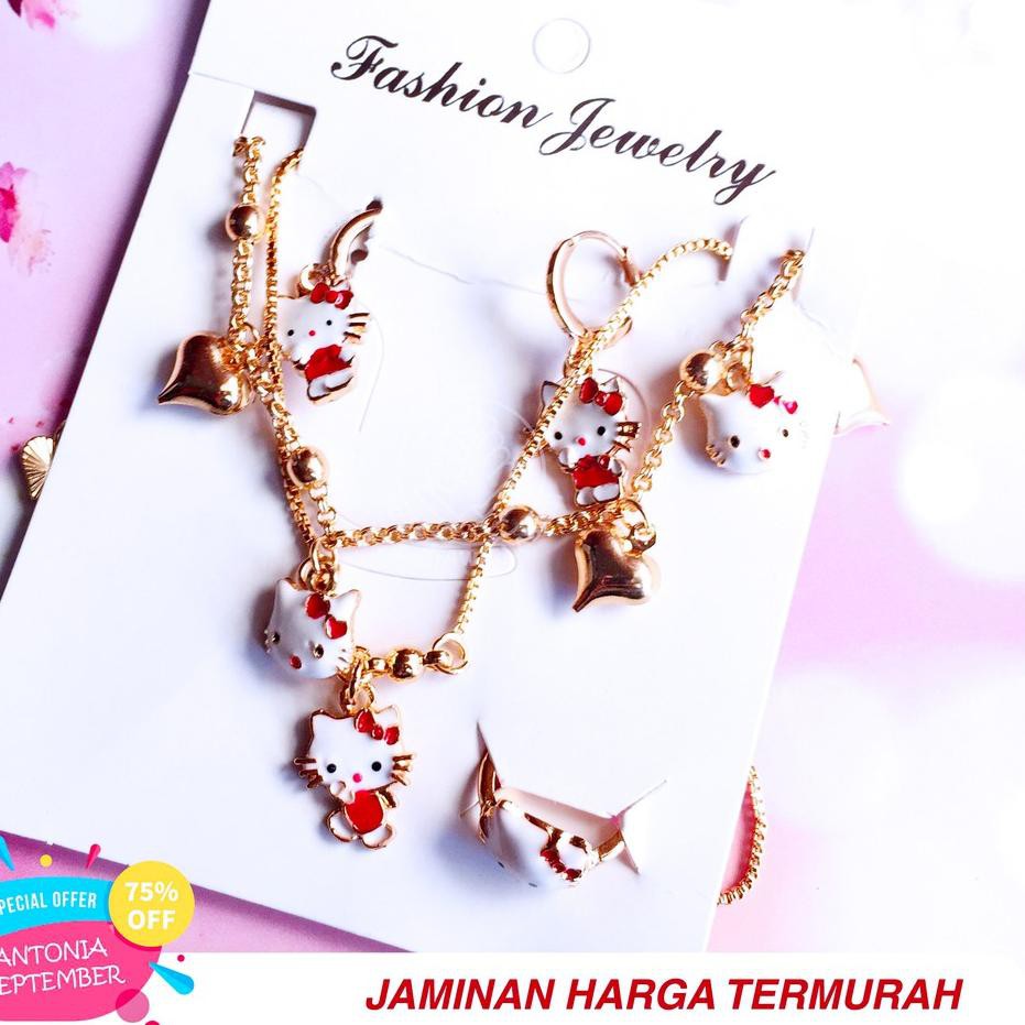 BISA COD BAYAR DI TEMPAT!!!kalung set anak set hello kitty