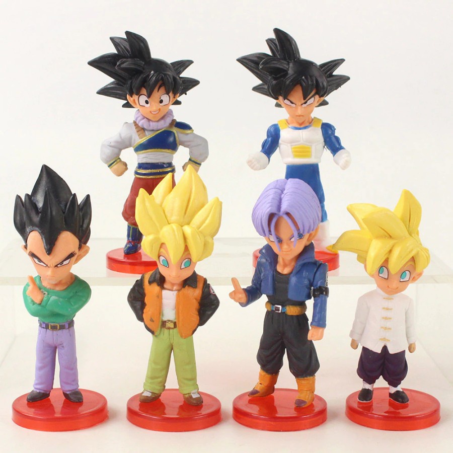 Figure Dragon Ball Z WCF Vegeta Goku DBZ set 6 pcs