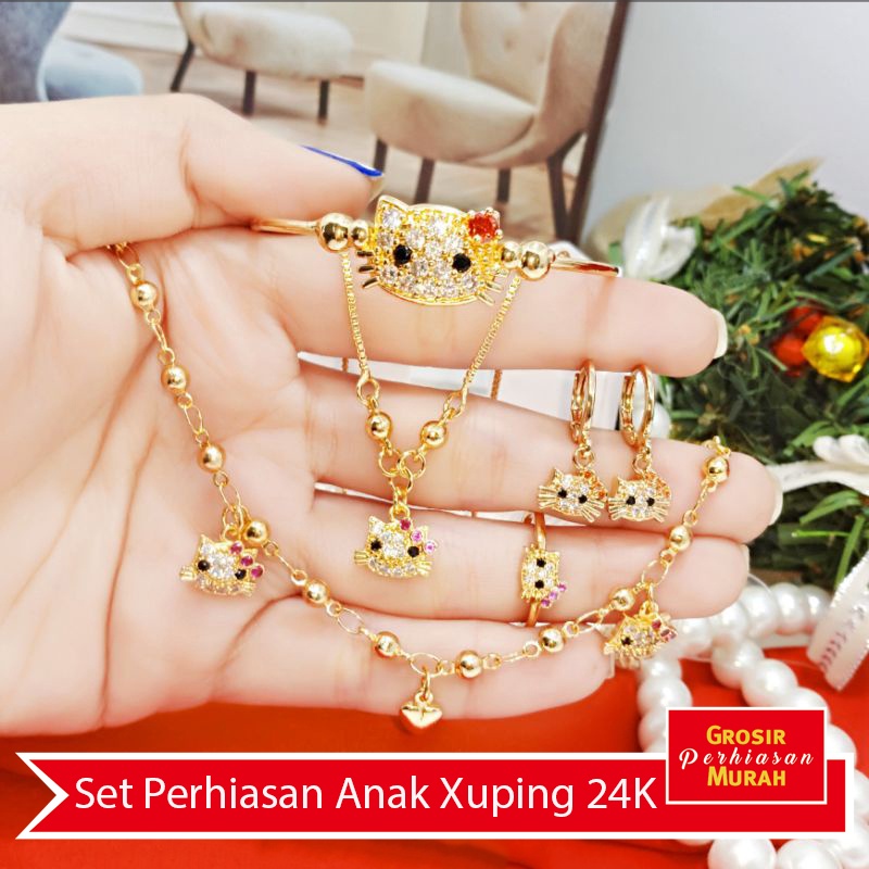 Xuping Set Perhiasan Anak Imitasi 24 15r1
