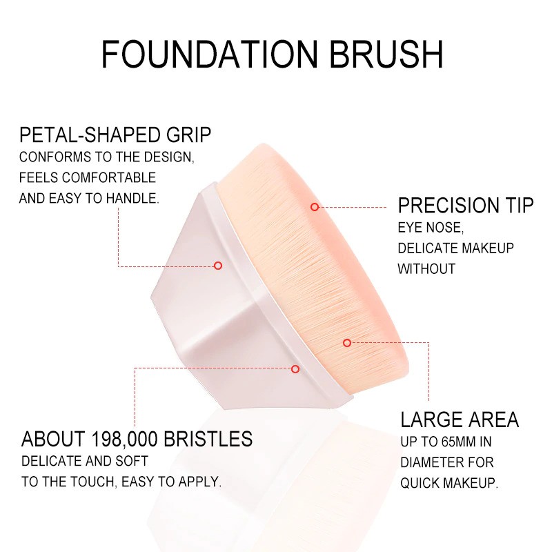 Kuas Make Up Diamond Hexagon Powder Brush / Makeup Brush