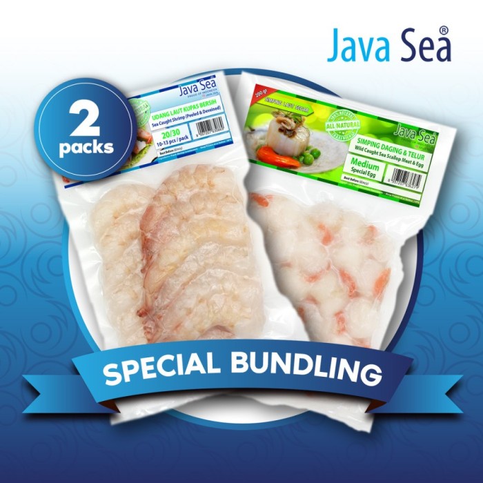 

Bundling Special Udang Laut PD 20/30 dan Scallop Telur JAVA SEA - BARU