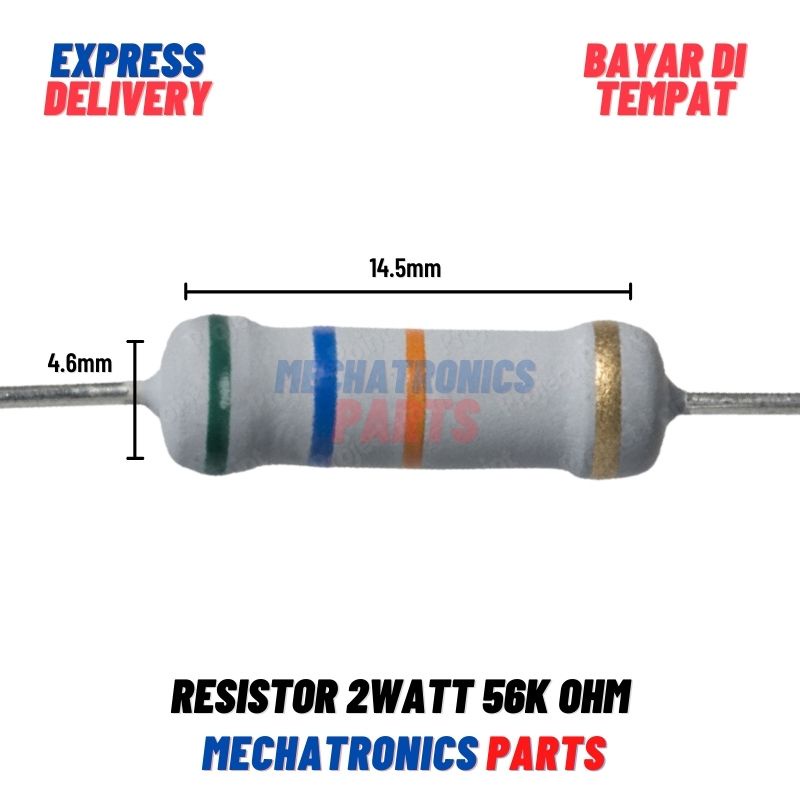 [PAS-9223] RESISTOR 2WATT 56KOHM