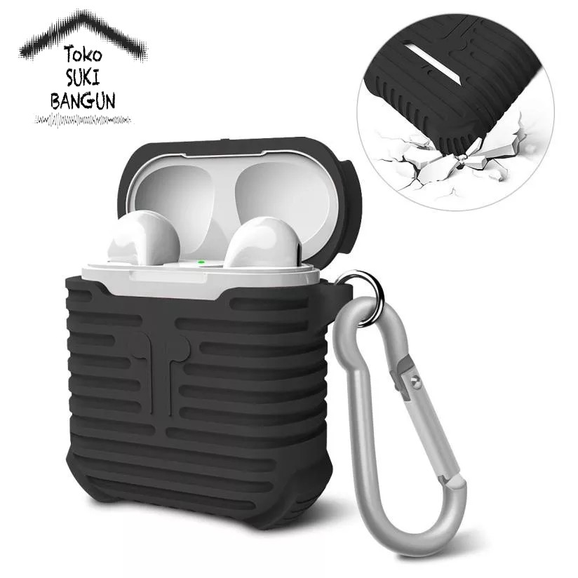 PREMIUM Rubber Soft Silicone Case SOLID ARMOR for Apple Airpods