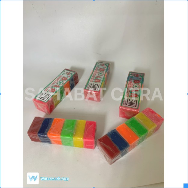 LILIN MAINAN / PLASTISIN 6 WARNA BOLA PCS