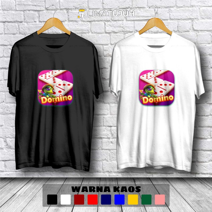 Kaos Domino Slot Logo Baju Distro Bahan Combed 30s Premium (YSC)