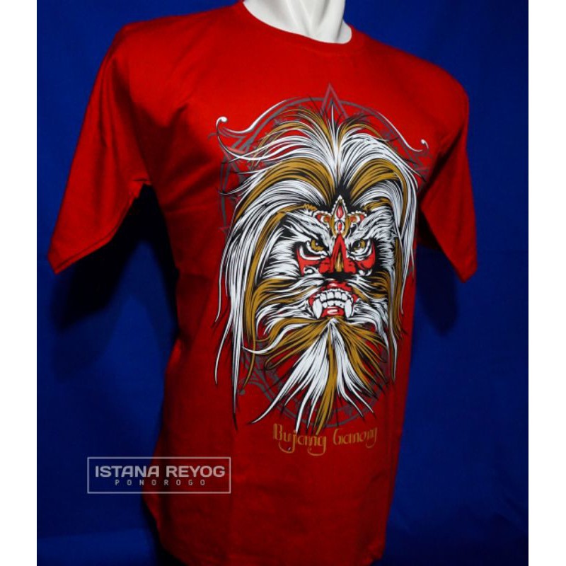 KAOS BUDAYA BUJANGGANONG MERAH PONOROGO JIEGEX/JEGEX. BGF001M